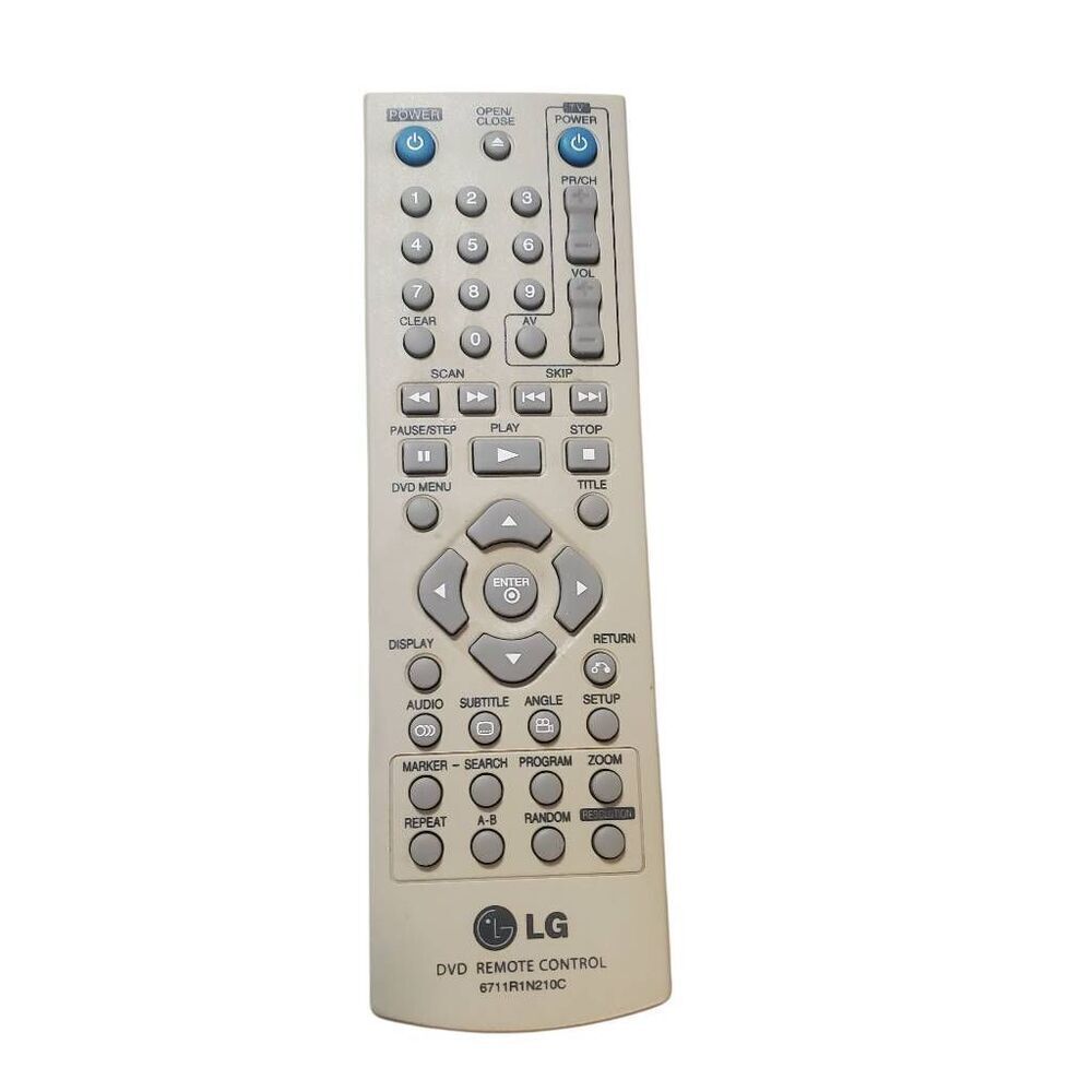 LG DVD Remote Control – Model 6711R1N210C
